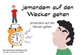 Wer auf der suche nach idee für ein spezielles bewerbungsanschreiben ist, der kann sich hier inspirieren lassen. Jemandem Auf Den Wecker Gehen Redewendungen Mit Bildern 125