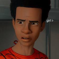 Reaction Pic Miles Morales Spiderman Miles Spiderman Anime Meme Face