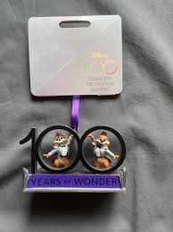 ディズニー １００周年プラチナムアイテム チップ&デール オーナメント その他テレビ、アニメ、キャラクターグッズ