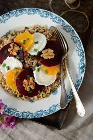 Salade De Betterave Rouge Cereales Et Orange Betterave Salade Salade Betterave Rouge Recettes Betteraves Rouges