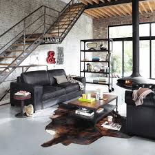 Canape Vintage 3 Places Colonel En Cuir Noir Canape Maisons Du Monde Iziva Com Canape Maison Du Monde Canape Cuir Noir Decoration Canape Cuir Noir