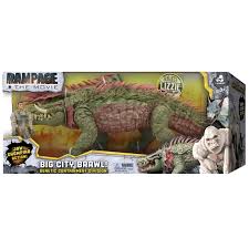 Ralph is a giant werewolf in the games, so naturally he stomps around on his hind legs like a human. Rampage Big City Brawl Lizzie With Figure Walmart Com Walmart Com