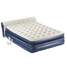 Coleman Aerobed Queen Inflatable Elevated Airbed Mattress W Headboard And Pump Headboards For Beds Air Matress Twin Air Mattress