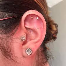 If it's a labret stud (like the one you described) it should unscrew from the ball at the front. The Flat What You Need To Know About This Cartilage Piercing Bodycandy
