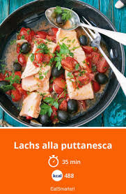 Lachs Alla Puttanesca Rezept Rezepte Essen Lachs Gerichte