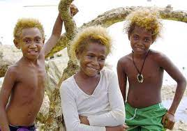 Melanesians Meet The World S Only Black Population With Natural Blond Hair Listwand In 2021 Blonde Afro Melanesian People Black And Blonde