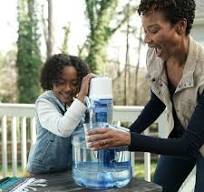 Primo® Water Portable Manual Water Pump, Blue and White
