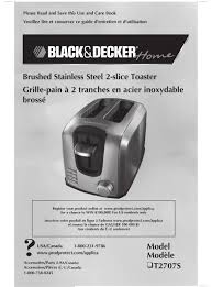 Black Decker T2707s Use And Care Book Manual Pdf Download Manualslib