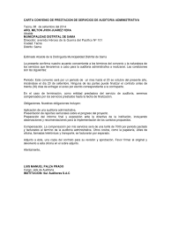 Contrato De Auditoria Gobierno Politica