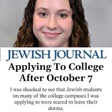 Shalhevet 12th Grader Maayan Mazar wrote a beautiful op-ed published in the  Jewish Journal. Maayan writes about how the events of October 7th impacted  her college application process and how being an