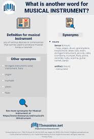 Synonyms For Musical Instrument Thesaurus Net
