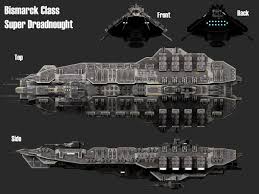Spaceship Bismarck Super Dreadnought 3d Model Starship Concept Spaceship Design Starship Design