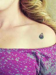 Memorial Tear Tattoo For My Father Rose Inside A Teardrop On Left Shoulder So It S Close To My Heart Tear Drop Tattoo Tear Tattoo Memorial Tattoo