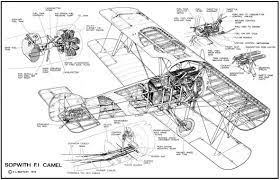 Let's learn how to draw a camel. A L Bentley Drawings Sopwith Camel