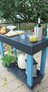 (before photo) ^can you spot our little helper? Diy Rolling Bar Cart Mom 4 Real