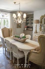 French country farmhouse christmas dining room with a christmas tree farm theme using a deer centerpiece and red christmas plaid accessories such as pillows and table linens. Old Bathroom Farmhouse Update Idea On A Budget Diy French Country Dining Room French Country Dining Room Decor Dining Room Renovation
