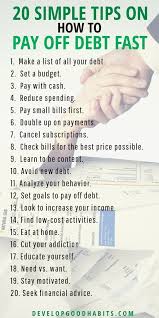 How to pay off credit card debt fast. 20 Simple Tips On How To Pay Off Debt Fast