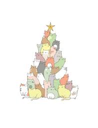 Cat Christmas Card Funny Christmas Card Christmas Tree Christmas Card Pack Christmas Card Set Handmade Cat Gift Ideas Cat Lover Gift Funny Christmas Tree Funny Christmas Cards Christmas Cats