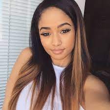 The best part about these brunette shades is that they all look amazing in the sunlight. Image Result For Brown Girls With Blonde Highlights Ombre Hair Mixed Girl Hairstyles Girl Hair Colors