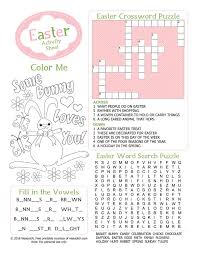 Free easy printable crossword puzzles for adults pdf, free for adults with answers, free printable easter crossword puzzles for adults, free printable spring crossword puzzles thanks for visiting my blog, article above(free printable crossword puzzles for adults). Free Printable Easter Activity Sheets For Kids