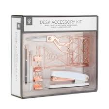 U Brands Rose Gold Desk Accessories Etsy Work Desk Decor Rose Gold Room Decor Gold Desk Accessories