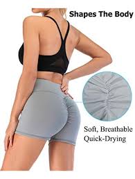 A very common perception of a yoga class means a session of buti yoga is a great mood enhancer where you can expect body movements like warrior i with hip circles. Buy Aimilia Women Gym Shorts Butt Lifting Ruched Yoga Booty Running Short Tummy Control Leggings High Waisted Pants Online Topofstyle