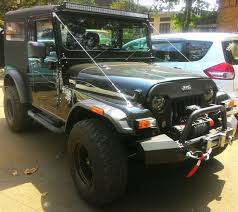 Thar Black Modified Jeep Mahindra Thar Modified Jeep Bumpers Mahindra Thar