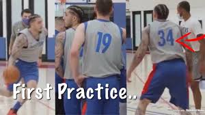 Liangelo ball released by the detroit pistons after preseason game. First Look At Liangelo Ball Practice At Detroit Pistons Training Camp New Number Youtube