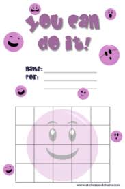 Smiley Face Reward Charts For Kids Emoji Backgrounds And