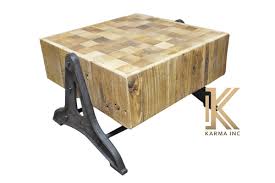 Just add a sofa and a couple of chairs and your living room is complete. Washable Wooden Heavy Top In Cast Iron Frame Coffee Table At Price 6000 Inr Piece In Jodhpur Id 5687490