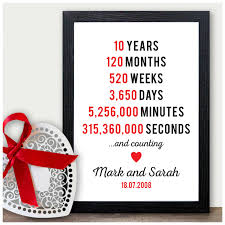 There are so many options out there for anniversary gifts. Home Furniture Diy 10 Years And Counting 10th Aluminium Wedding Anniversary Gift Husband Wife Celebrations Occasions