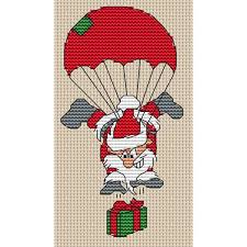 Check spelling or type a new query. Santa Parachuting Cross Stitch Kit Cross Stitch Patterns Christmas Cross Stitch Patterns Santa Cross Stitch