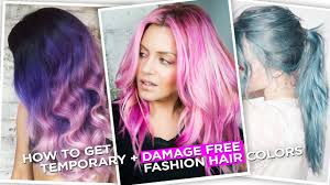 Dump a bunch of vitamin c tablets in a bowl, add hot water, and crush with a spoon to make a thick paste. How To Get Temporary Damage Free Fashion Hair Colors Youtube