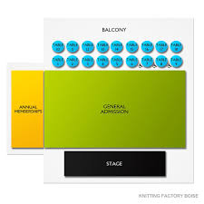 Knitting Factory Concert House Boise 2019 Seating Chart