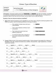 Balancing equations and types of reactions worlsheet key : 7 Classifying Chemical Reactions Worksheet Balancing Chemical Equations Worksheet Answer Key Chemical Equation Equations Simplifying Radicals