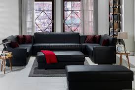 Browse a wide selection of sectional sofas for sale, including leather, recliner and small scale designs in a variety of styles and colors to match your home. Kobe Black U Shape Sectional Sofa In Pu By Istikbal