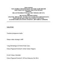 Saya mengikuti perkembangan sukan dan memberi perhatian yang cukup serius terhadap sukan negeri. Top Pdf Teks Ucapan Yang Hormat Profesor Dato Dr Daing Nasir Ibrahim Naib Canselor Universiti Malaysia Pahang Sempena Persembahan Ucapan Naib Canselor Sesi Pertama Majlis Konvokesyen Ke 11 Ump 123dok Com