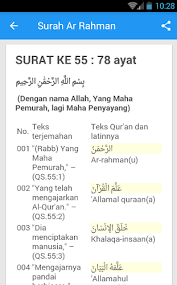 Pada kesempatan ini wisatanabawi akan mengulas tentang surat ar rahman dalam bacaan arab, latin, arti dan keutamaannya. Download Surat Ar Rahman Arab Dan Latin Apk Latest Version App By Untungdev For Android Devices