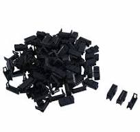 50 Pcs 2.54mm Pitch 10 Pin IDC Header w Strain Relief for Flat Ribbon Cable