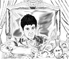 How To Draw Al Pacino As Scarface, Step By Step, Drawing Guide, By Dawn -  Dragoart