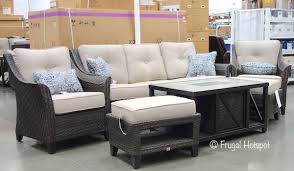 Costco Agio South Dakota 6 Pc Woven Deep Seating Set 1 799 99 Deep Seating Seating Outdoor Furniture Sets