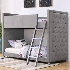 Maybe you would like to learn more about one of these? Silhouette Upholstered Bunk Bed Grey