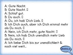 A Gute Nacht B Gute Nacht A Schlaf Gut B Du Auch A Du Ich Hab Dich Lieb B Ich Dich Auch A Osterreichische Spruche Und Zitate