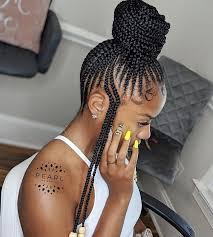 Curly mohawk and braided hairstyle. 5 Tips For Prepping Hair For Protective Styles Voice Of Hair Braided Hairstyles Braids Hairstyles Pictures African Braids Hairstyles