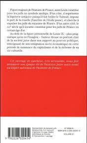 Saint louis et les juifs (5/5). Les Juifs Au Temps De Saint Louis Juliette Sibon Albin Michel Poche Paris Librairies