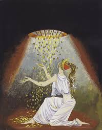 In greek mythology, danaë was an argive princess and mother of the hero perseus by zeus. Danae Impregnated By Zeus Original By Janet Anne Grahame Johnstone At The Illustration Art Gallery Art Illustration Art Art Gallery