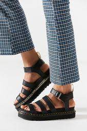 Blaire is our latest spin on the gladiator: Dr Martens Blaire Hydro Leather Sandal Fashion Shoes Women Shoes Comfortable Shoes