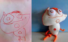 Sean Stumbled On This Company That Will Take A Drawing And Turn It Into A Stuffed Animal So Fun Childrens Drawings Drawing For Kids Art For Kids