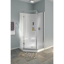 Shop menards for a wide selection of shower bases, available in a variety of styles and sizes. Delta 38 In X 38 In X 72 In Semi Frameless Neo Angle Corner Shower In White Bvs422ncsw The Home Depot