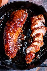 Find out how to cook pork loin in this article from howstuffworks. Oven Baked Bbq Pork Tenderloin The Genetic Chef